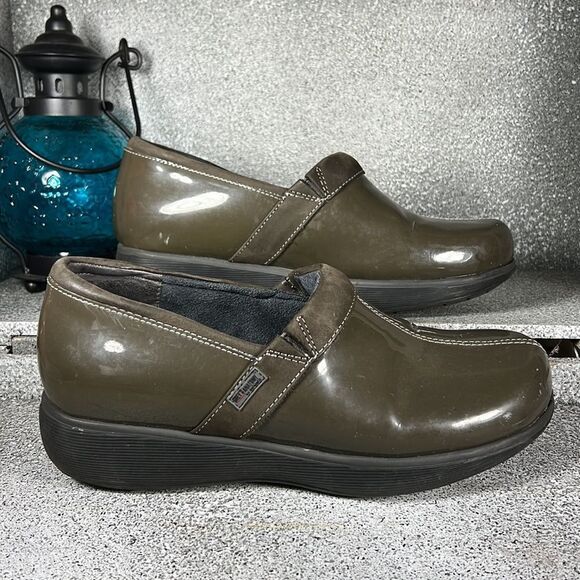 Greys Anatomy Softwalk Meredith Clogs Women's Size 8.5 Patent Leather Shoes - Picture 1 of 9